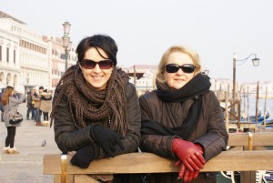 Alicja Flis z córką w Wenecji